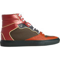 Balenciaga Perforated  Multimatieres High Top Sneaker - Marron Multi