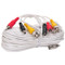 100' White BNC RCA Camera AV Cable ACBV100W