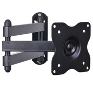 VideoSecu ML12B TV LCD Monitor Wall Mount Full Motion 15 inch Extension Arm Articulating Tilt Swivel for most 19"-32", some models up to 47", LED TV Flat Panel Screen with VESA 100x100, 75x75 1KX