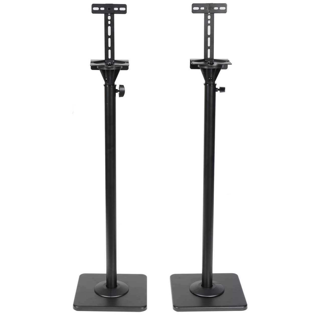 Universal Steel Floor Speaker Stands for Surround Sound /& Book Shelf Speakers