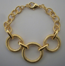 Gold Circles Bracelet