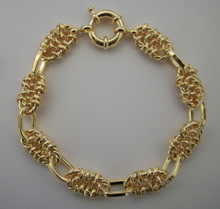 Gold Multi Link Charm Bracelet