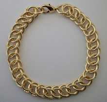 Gold Circle Interlink Bracelet
