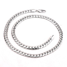 Silver Snake Link Necklace