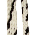 Braided Rein (Black and White)
