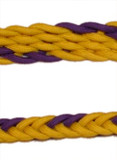 Braided Rein (Dandelion & Purple Grape)