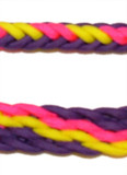 Braided Rein (Pink, Purple, Yellow)