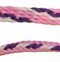 Braided Rein (Purple, Pink, White)