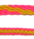 Braided Rein (Yellow and Pink)