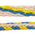 Braided Rein (White, Yellow, Blue)