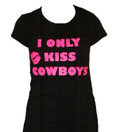 I Only Kiss Cowboys Tee