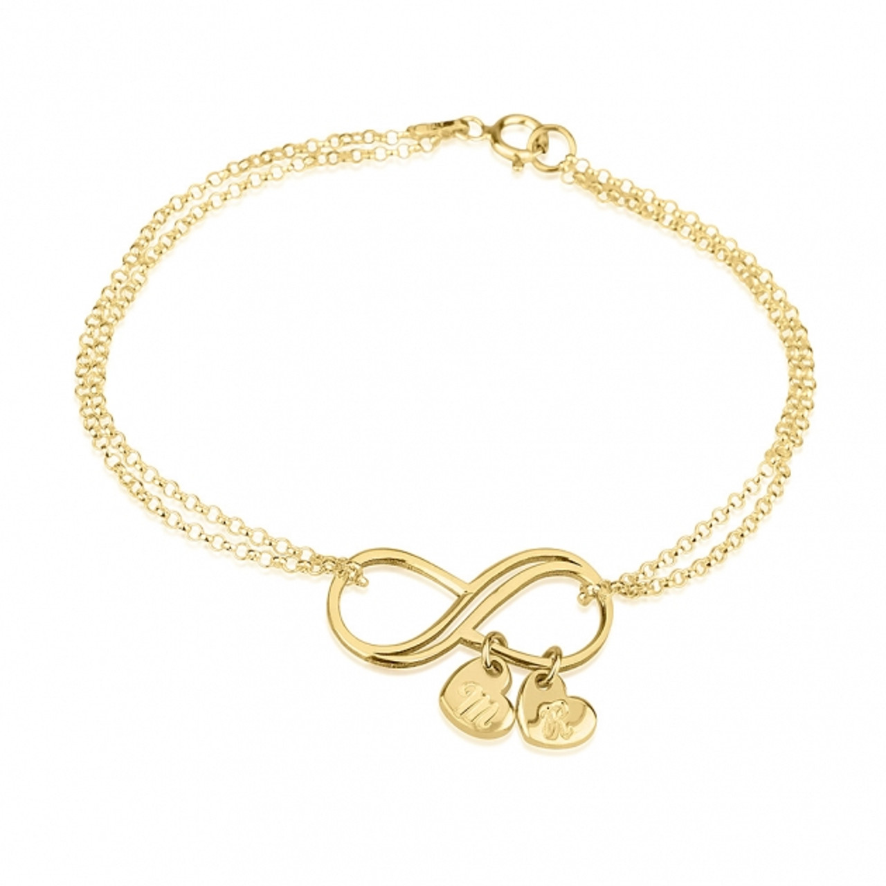 Heart and infinity bracelet clearance
