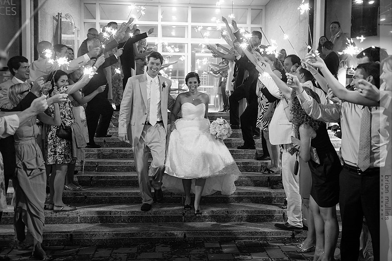 wedding sparkler exit photography