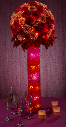 Vase Filler Pink Water Storing Gel Beads 