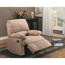 Flamboyant Contemporary Style Light Brown recliner