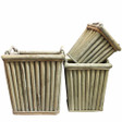 Wooden Planters,Brown,Set Of 3