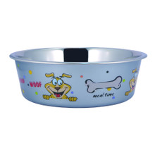 Sneaky Dog Design Stainless Steel Fusion Bowl  Small By Boomer N Chaser
