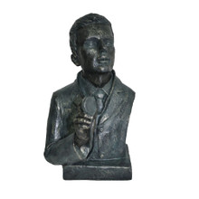 Doctor Statue Sculpture in Patina Black Finish by Urban Port