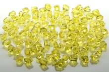 10 Bags, Acrylic Crystal Rock Fillers, Yellow (approx 150 pcs per bag)