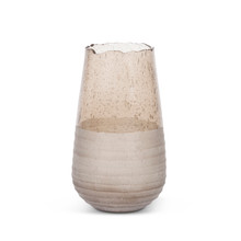 Brown Textured Glass Vase - 2 Pieces