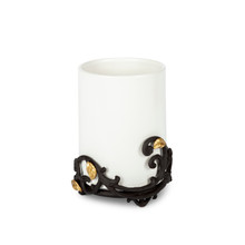Gold Leaf Ceramic Vase/Utensil Holder