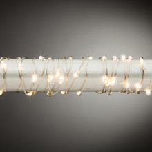 11ft Indoor/Outdoor Twinkling Warm White Micro LED Battery Light Strings with Remote and Timer, Silver Wire - 6 Sets