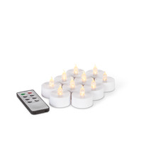 12 Sets of 6 Tealights with Remote - 72 Pieces