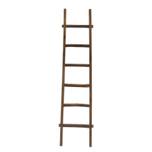 Wooden Decorative 76" Ladder,Brown