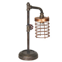 Metal Pipe Bo Table Lamp