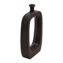 18" Vase W/Cutout, Black
