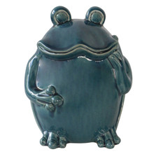 9" Standing Frog, Blue
