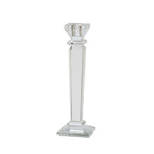 Glass 9" Candle Holder, Clear
