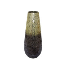 18" Crackled Vase, Gray Ombre