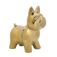 8" Dog Table Deco, Gold