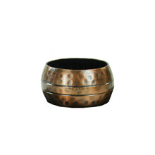 Case of 24 Sets - Bronze Hammered 4 Piece Napkin Ring Set (96 Napkin Rings)
