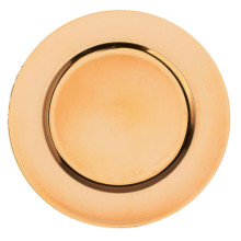 Case of 24 Flat Edge Melamine Charger Plate 13" - Gold