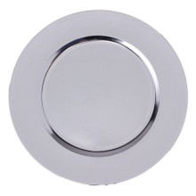 Case of 24 Flat Edge Melamine Charger Plate 13" - Silver