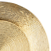 Case of 24 Concentric Circles Melamine Charger Plate 13" - Gold