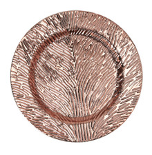 Case of 24 Tree of Life Melamine Charger Plate 13" - Rose Gold