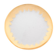 Case of 24 Sunburst Plastic Charger Plate 13" - Gold