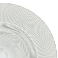 Case of 8 Glass Charger Plate 13" - White