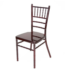 Aluminum Chiavari Chair - Mahogany