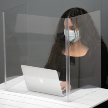 Desktop Sneeze Guard - 24'' x 22'' x 16''