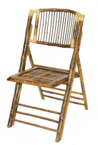 Bamboo Folding Chair - Stick Back