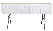 8' x 15'' Bar Skirt - White