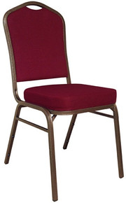 TitanPRO™ Copper Vein Banquet Chair with Solid Burgundy Upholstery