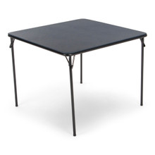 Card Table with Vinyl Top - Navy Blue