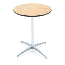 Cocktail table - 24'' round w/30'' and 42'' poles