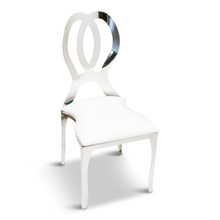 Stainless Steel Emma Dining Chair-Silver