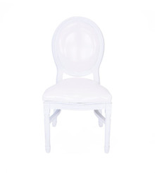 Stackable King Louis Chair-White